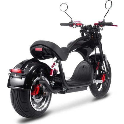 Color: Black - MotoTec Raven 60v 30ah 2500w Lithium Electric Scooter