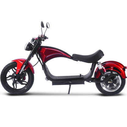 Color: Red - MotoTec Raven 60v 30ah 2500w Lithium Electric Scooter