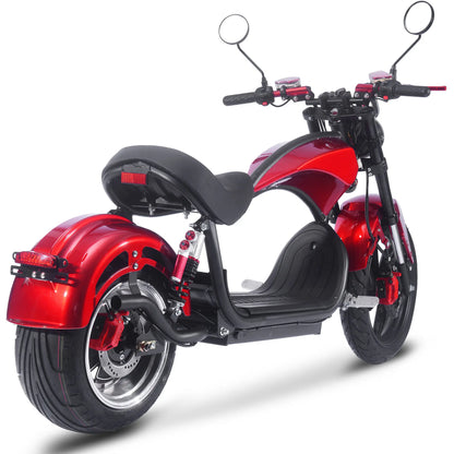 Color: Red - MotoTec Raven 60v 30ah 2500w Lithium Electric Scooter