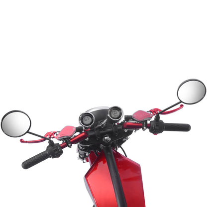 Color: Red - MotoTec Raven 60v 30ah 2500w Lithium Electric Scooter