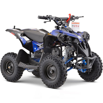 Color: Blue - MotoTec Renegade 40cc 4-Stroke Kids Gas ATV