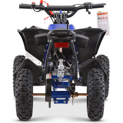 Color: Blue - MotoTec Renegade 40cc 4-Stroke Kids Gas ATV