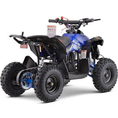 Color: Blue - MotoTec Renegade 40cc 4-Stroke Kids Gas ATV