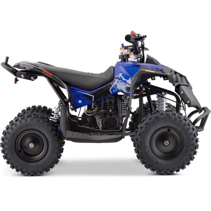 Color: Blue - MotoTec Renegade 40cc 4-Stroke Kids Gas ATV