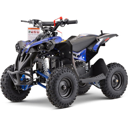 Color: Blue - MotoTec Renegade 40cc 4-Stroke Kids Gas ATV