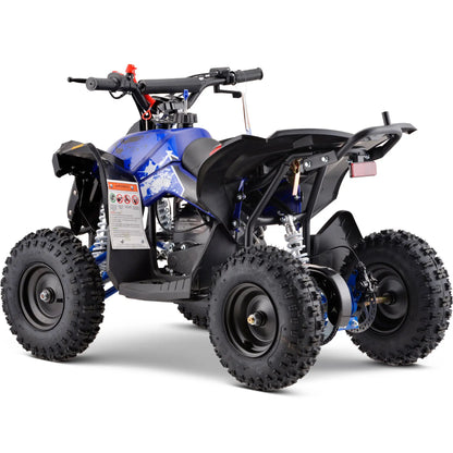 Color: Blue - MotoTec Renegade 40cc 4-Stroke Kids Gas ATV