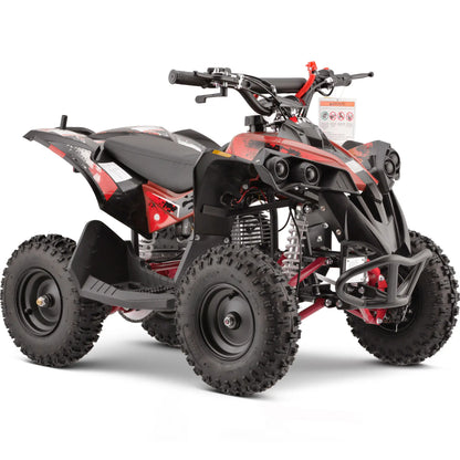 Color: Red - MotoTec Renegade 40cc 4-Stroke Kids Gas ATV