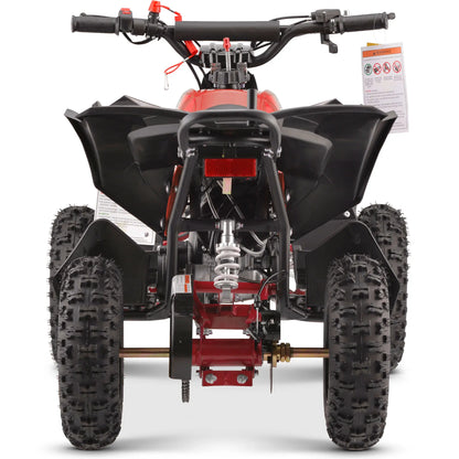Color: Red - MotoTec Renegade 40cc 4-Stroke Kids Gas ATV