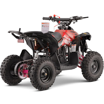 Color: Red - MotoTec Renegade 40cc 4-Stroke Kids Gas ATV