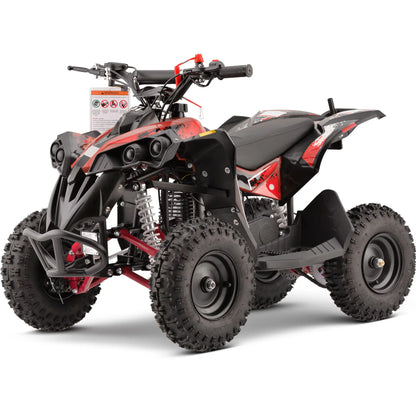 Color: Red - MotoTec Renegade 40cc 4-Stroke Kids Gas ATV