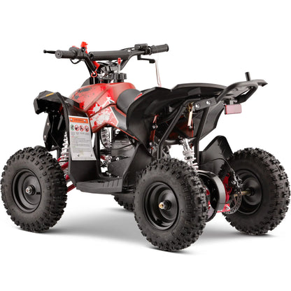 Color: Red - MotoTec Renegade 40cc 4-Stroke Kids Gas ATV