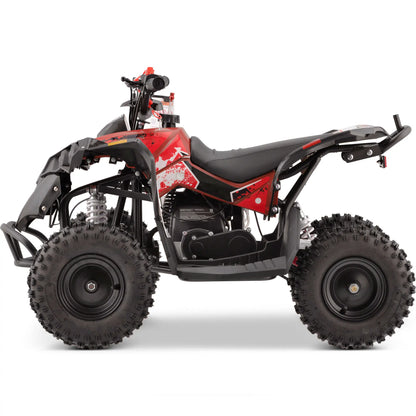 Color: Red - MotoTec Renegade 40cc 4-Stroke Kids Gas ATV