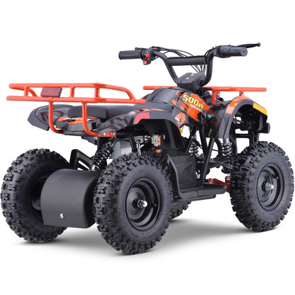 MotoTec 36V 500W Sonora Kids Electric ATV – Orange | Off-Road Fun & Power