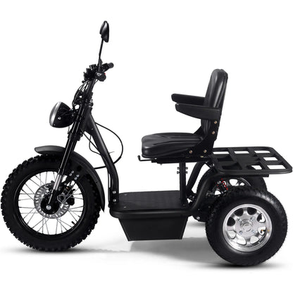 Color - Black - MotoTec Electric Trike 60V 1800W