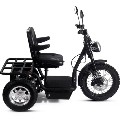 Color - Black - MotoTec Electric Trike 60V 1800W