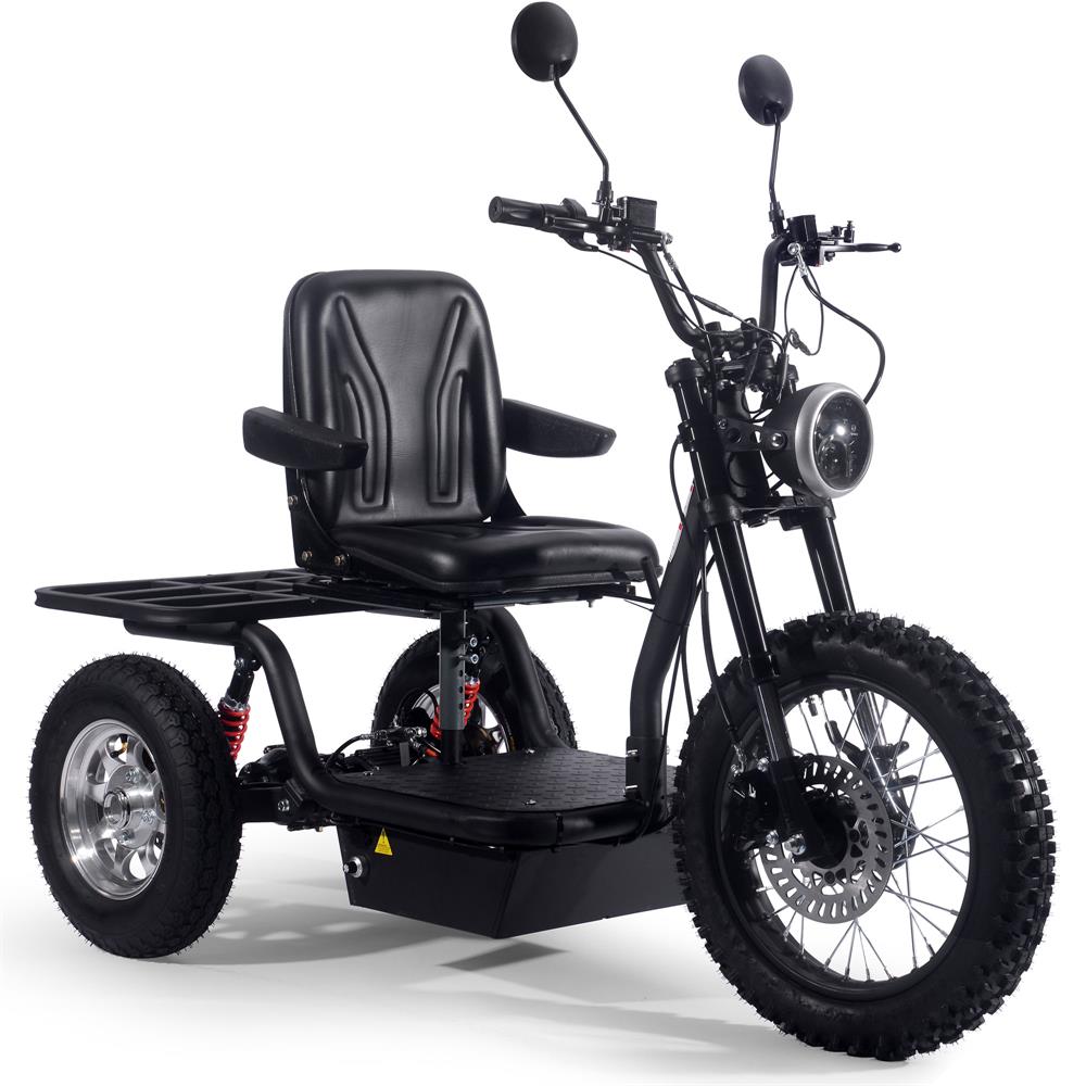 MotoTec Electric Trike 60v 1800w Black