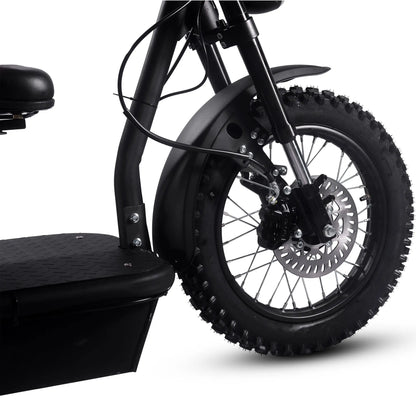 Color - Black - MotoTec Electric Trike 60V 1800W
