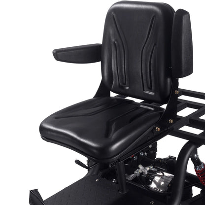 Color - Black - MotoTec Electric Trike 60V 1800W