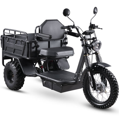 MotoTec Electric Trike 60V 2500W Black - Main View