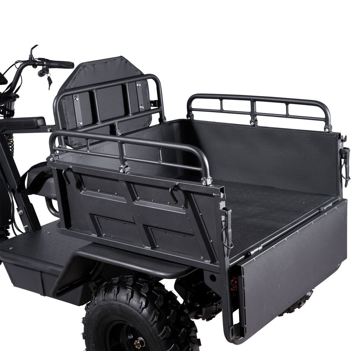 MotoTec Electric Trike 60V 2500W Black - Detail View 6