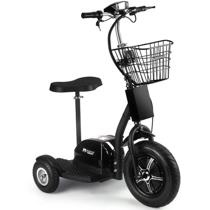 Color - Black - MotoTec Electric Trike 48V 500W