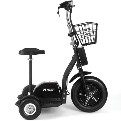 Color - Black - MotoTec Electric Trike 48V 500W