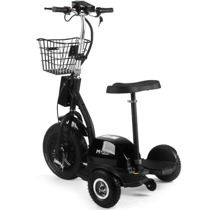 Color - Black - MotoTec Electric Trike 48V 500W