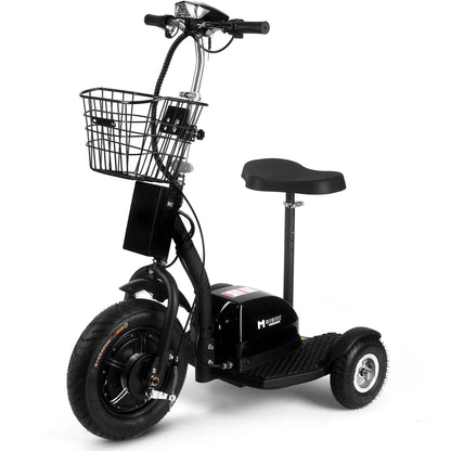 Color - Black - MotoTec Electric Trike 48V 500W