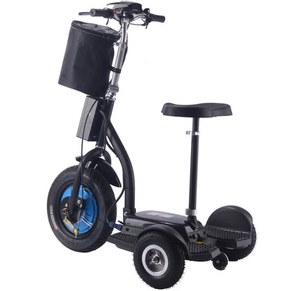 Color - Black - MotoTec Electric Trike 48V 750W Lithium