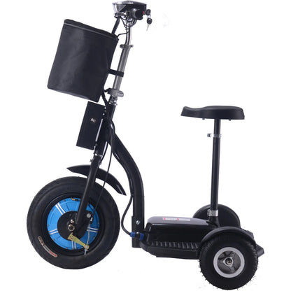 Color - Black - MotoTec Electric Trike 48V 750W Lithium