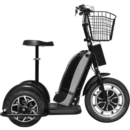 Color - Black - MotoTec Electric Trike 48V 800W
