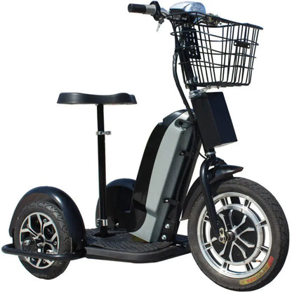 Color - Black - MotoTec Electric Trike 48V 800W