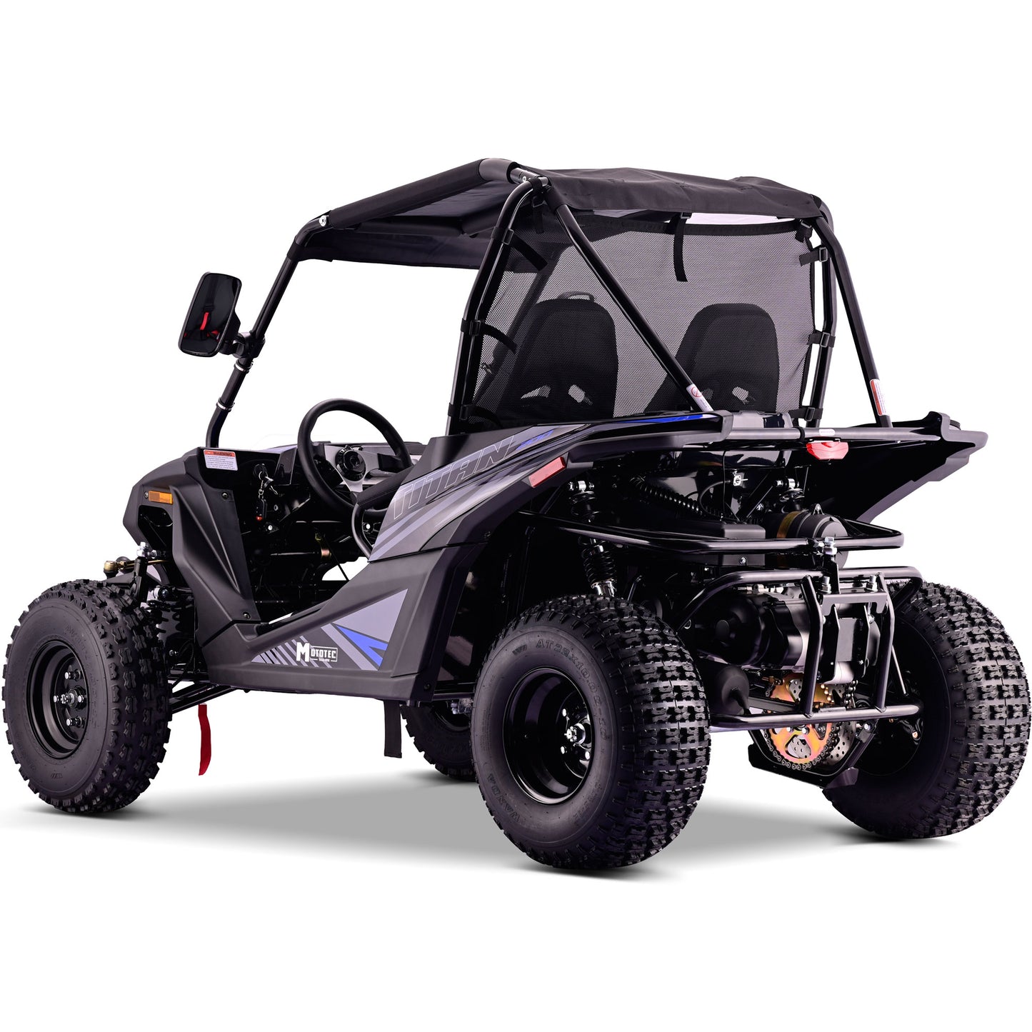 MotoTec Titan 200cc 4-Stroke Gas UTV - Blue
