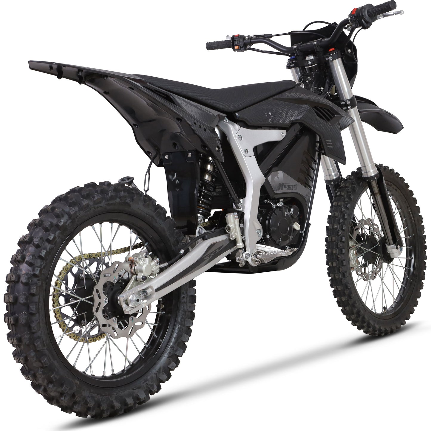 MotoTec Venom 72V 12000W Electric Dirt Bike - Up to 77 MPH