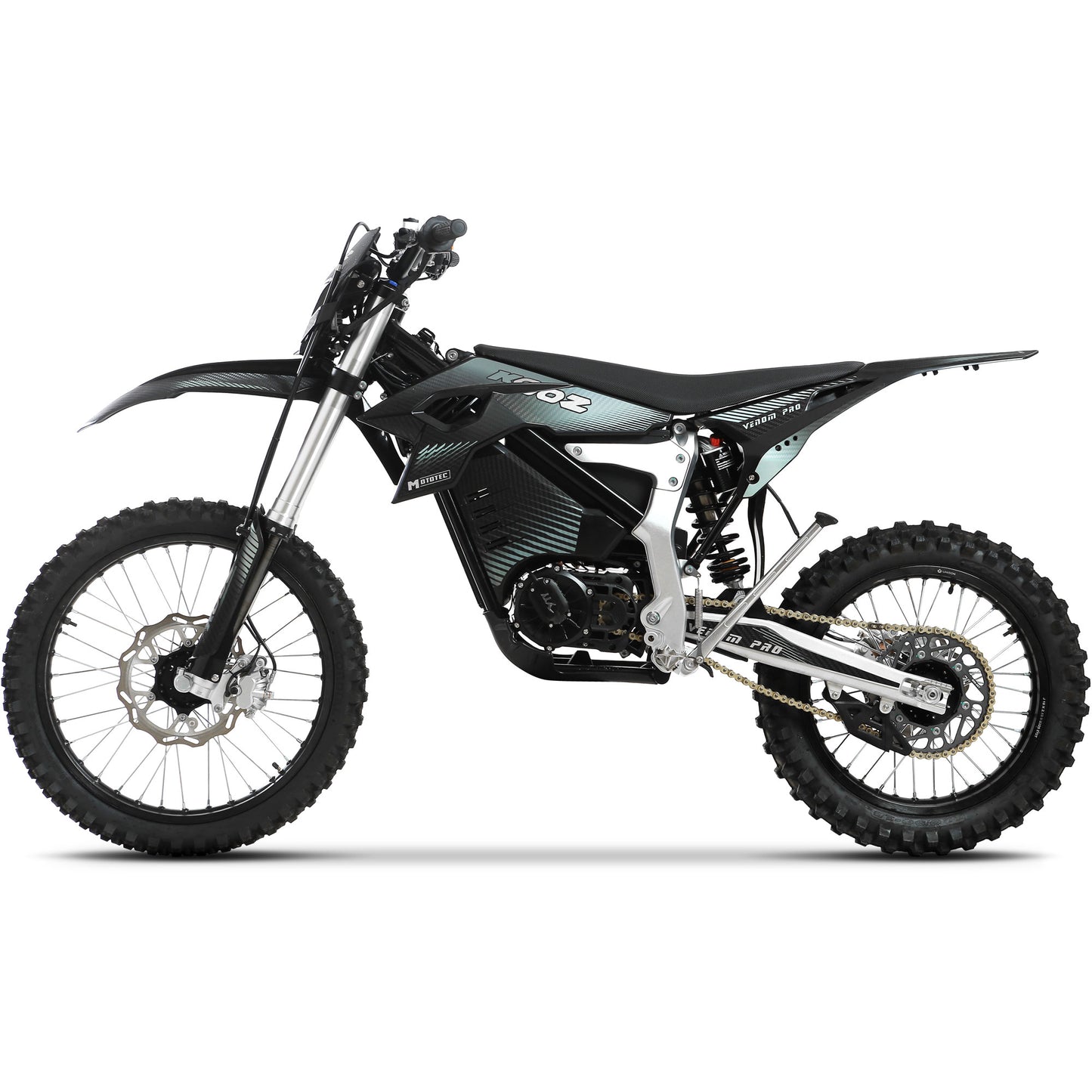 MotoTec Venom 72V 30000W Electric Dirt Bike - Black