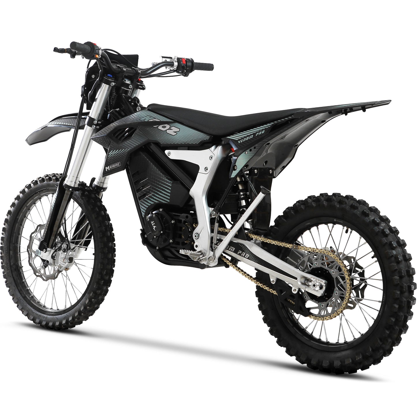 MotoTec Venom 72V 30000W Electric Dirt Bike - Black