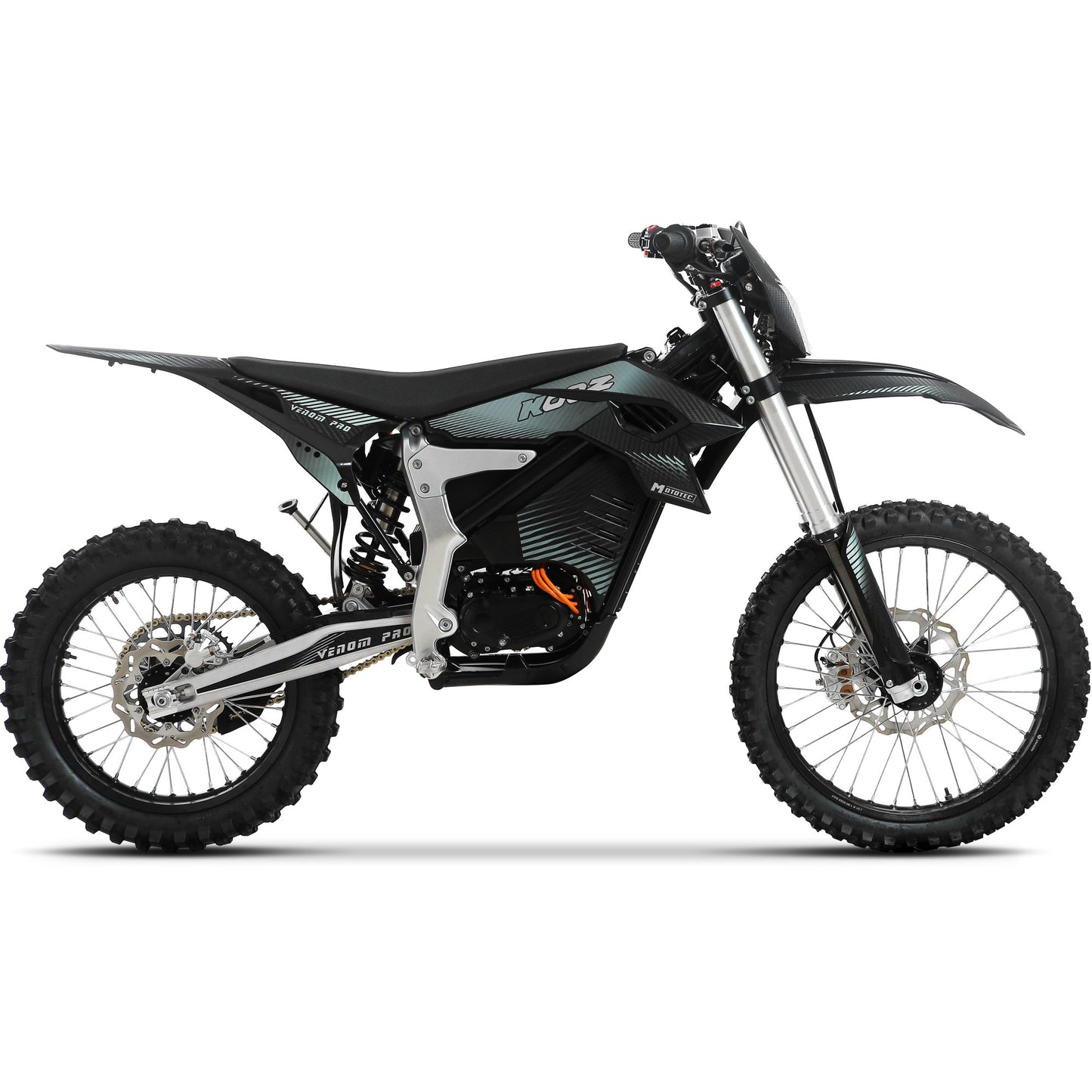 MotoTec Venom 72V 30000W Electric Dirt Bike - Black