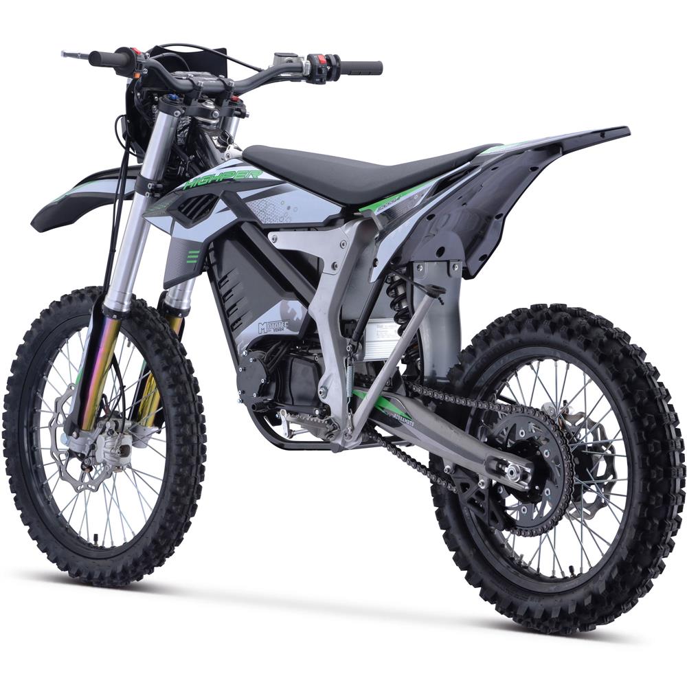 MotoTec Venom 72v 12000w Electric Dirt Bike White