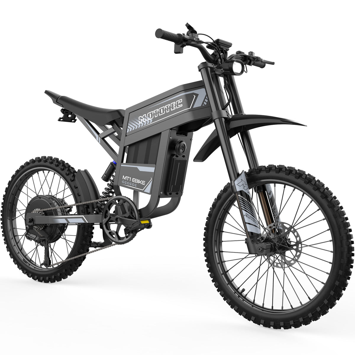 MotoTec MT1 Pro 6000W Electric Bike 60V Grey