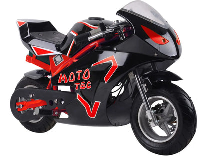 Color: Red - MotoTec 36v 500w Electric Pocket Bike GT