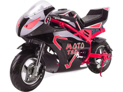 Color: Red - MotoTec 36v 500w Electric Pocket Bike GT