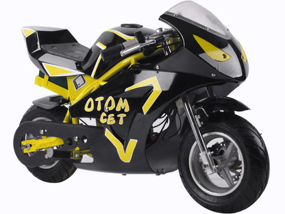 Color: Yellow - MotoTec 36v 500w Electric Pocket Bike GT