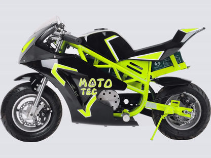 Color: Yellow - MotoTec 36v 500w Electric Pocket Bike GT