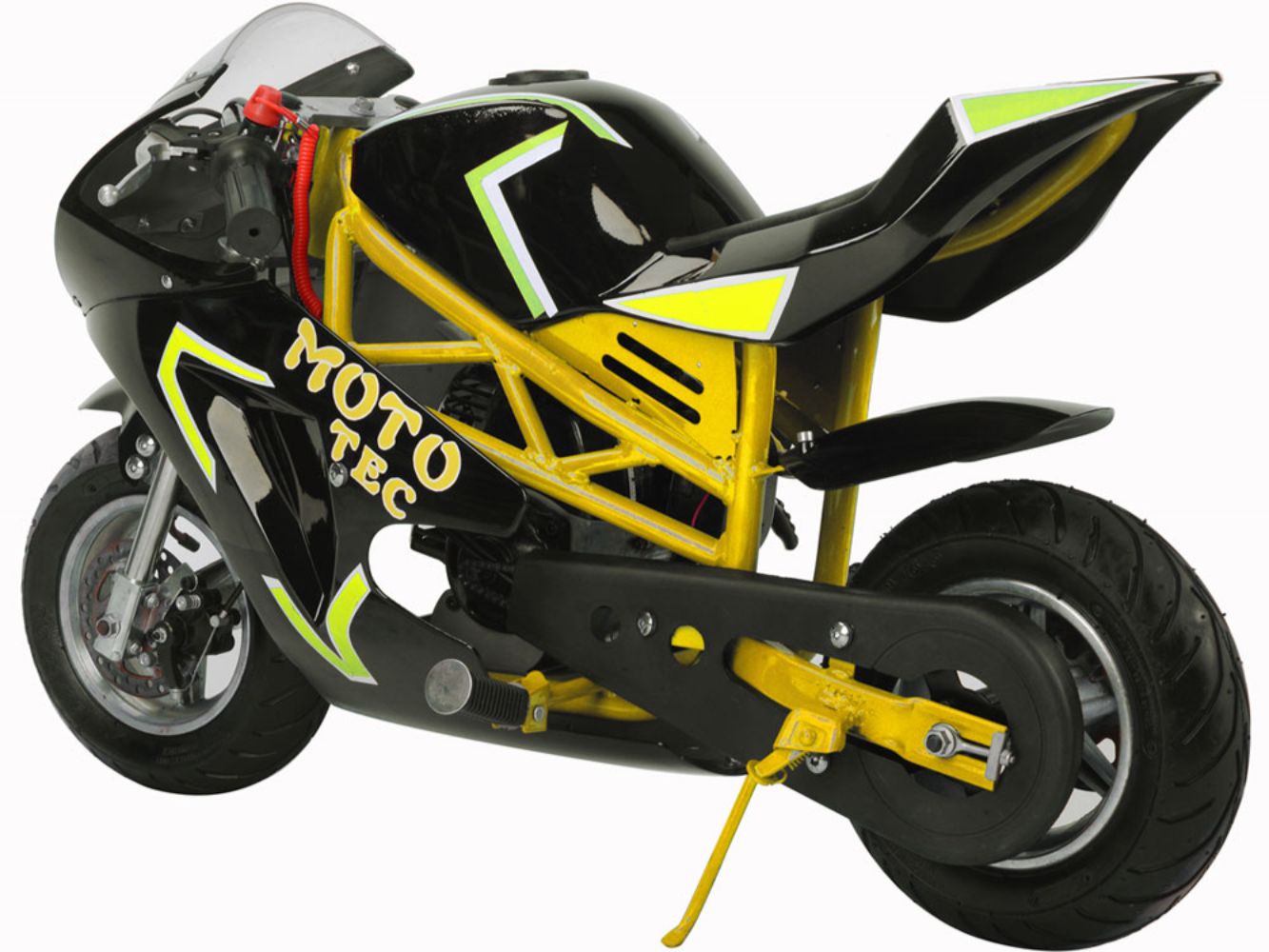 MotoTec Gas Pocket Bike GT 49cc 2-Stroke Yellow