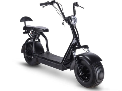Color: Black - MotoTec Knockout 60v 1000w Electric Scooter