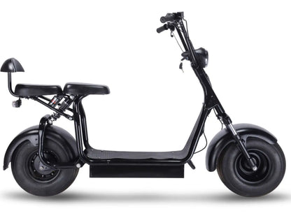 Color: Black - MotoTec Knockout 60v 1000w Electric Scooter