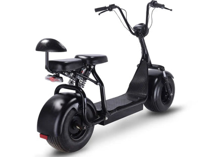 Color: Black - MotoTec Knockout 60v 1000w Electric Scooter