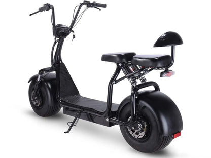Color: Black - MotoTec Knockout 60v 1000w Electric Scooter