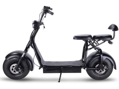 Color: Black - MotoTec Knockout 60v 1000w Electric Scooter