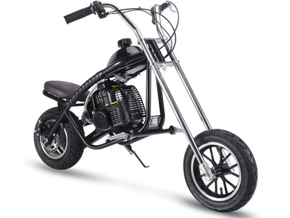 Color: Black - MotoTec 49cc Gas Mini Chopper